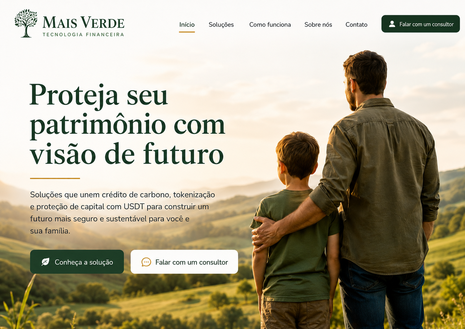 Mais Verde Tecnologia Financeira: proteja seu patrimônio com visão de futuro.